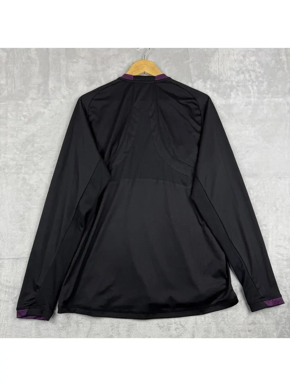 Adidas Climacool Formation Referee Jersey Long Sleeve Black Purple Men L Soccer